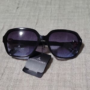 Judith Leiber Black Poppy Sunglasses